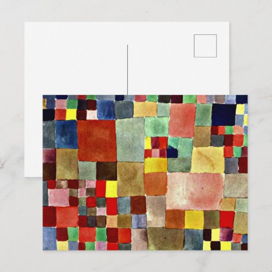 Klee - Flora auf Sand Postkarte (Vorne/Hinten)