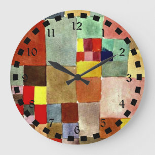 Klee: Flora on Sand Große Wanduhr