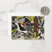 Klee - Frau mit Schlüssel Mitteilungskarte (Vorderseite/Rückseite Beispiel)