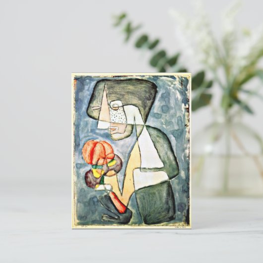 Klee - Frau mit Tomate Postkarte (Stehend Vorderseite)