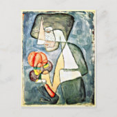 Klee - Frau mit Tomate Postkarte (Vorderseite)