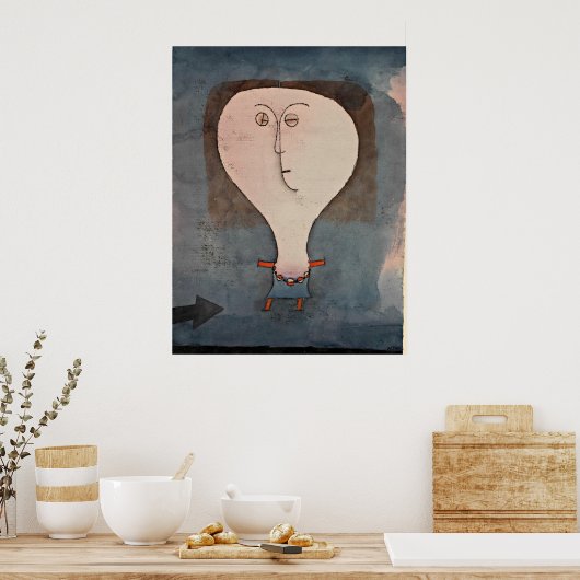 Klee - Fright eines Mädchens Poster (Küche)