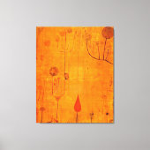 Klee - Früchte auf Rot Leinwanddruck (Vorderseite)