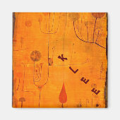 Klee - Früchte auf Rot Magnet (Vorne)