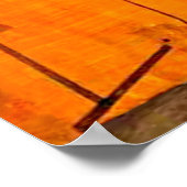 Klee - Früchte auf Rot Poster (Ecke)