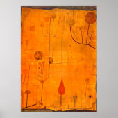 Klee - Früchte auf Rot Poster (Vorne)