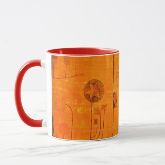 Klee - Früchte auf Rot Tasse (Links)