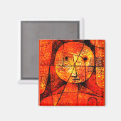 Klee - Gauze, buntes abstraktes Kunstwerk, Magnet (Vorderseite/Rückseite)