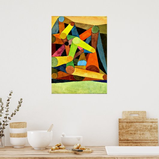 Klee - Gebirge geöffnet Poster (Küche)