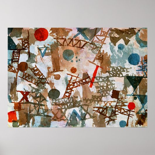 Klee - Gedanken über Schlacht Poster (Vorne)