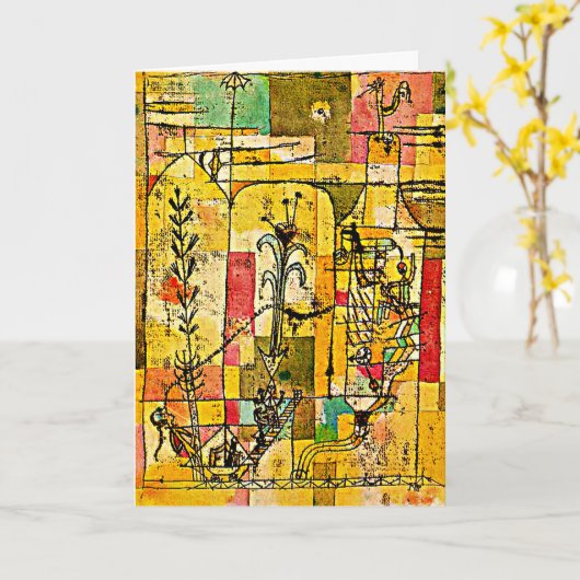 Klee - Geschichte von Hoffmann, berühmtes Gemälde Karte (Gelbe Blume)