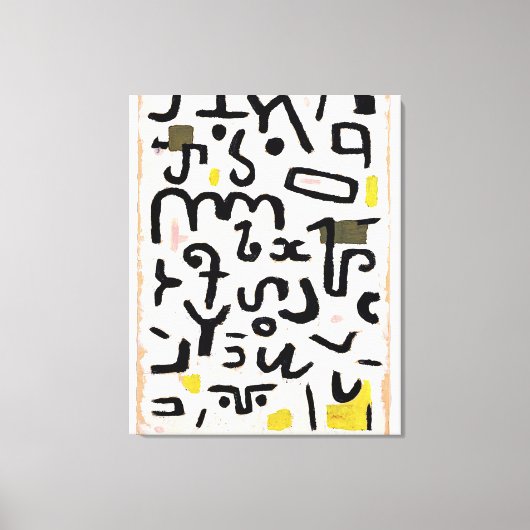 Klee - Gesetz, abstrakte Kunst Leinwanddruck (Vorderseite)