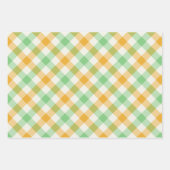 Klee Gingham Geschenkpapier Set (Vorderseite)