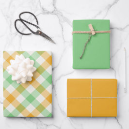 Klee Gingham Geschenkpapier Set