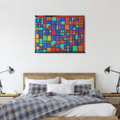 Klee - Glasfassade Leinwanddruck (Insitu (Schlafzimmer))