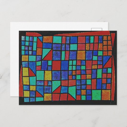 Klee - Glasfassade Postkarte (Vorne/Hinten)