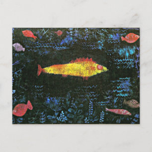 Klee - Goldfisch-Postkarte. Postkarte