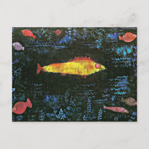 Klee - Goldfish Postkarte. Postkarte