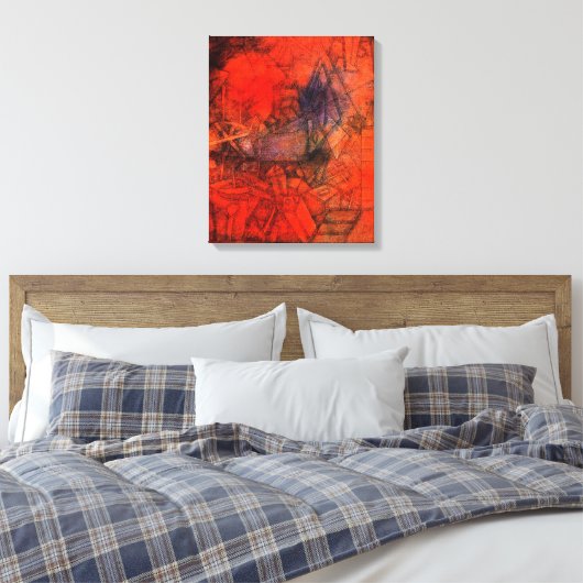 Klee - Groins Leinwanddruck (Insitu (Schlafzimmer))