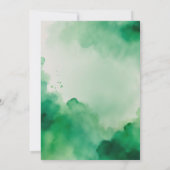 Klee grün st Patricks Kinderdusche Einladung (Rückseite)