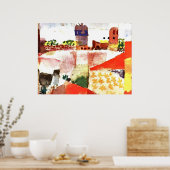 Klee - Hammamet mit Moschee Poster (Küche)