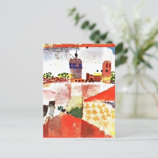 Klee - Hammamet mit Moschee Postkarte (Stehend Vorderseite)