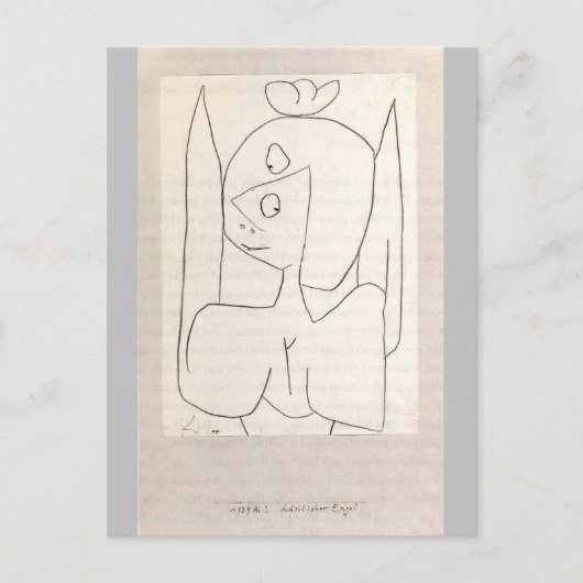 Klee - Hasslicher Engel Postkarte (Vorderseite)