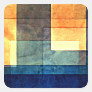 Klee - Haus am Wasser Quadratischer Aufkleber