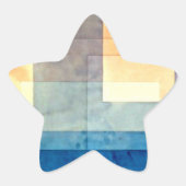 Klee - Haus am Wasser Stern-Aufkleber (Vorderseite)