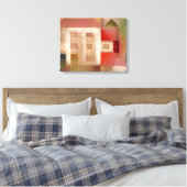 Klee - Haus in den Vorstädten Leinwanddruck (Insitu (Schlafzimmer))