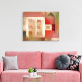 Klee - Haus in den Vorstädten Leinwanddruck (Insitu (Wohnzimmer))