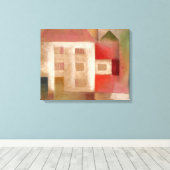 Klee - Haus in den Vorstädten Leinwanddruck (Insitu (Holzboden))