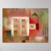 Klee - Haus in den Vorstädten Poster (Vorne)