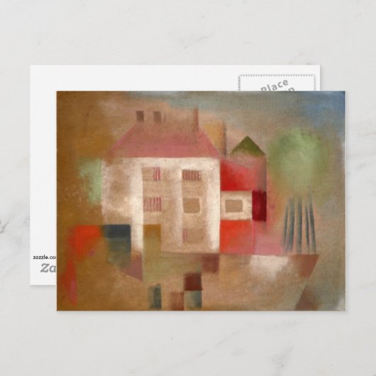 Klee - Haus in den Vorstädten Postkarte (Vorne/Hinten)