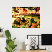 Klee - Häuser in der Nähe der Kiesgrube, Poster (Heimbüro)