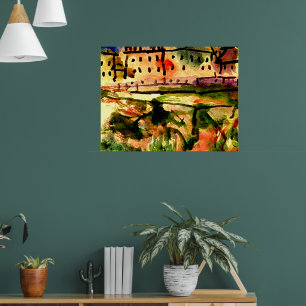 Klee - Häuser in der Nähe der Kiesgrube, Poster