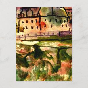 Klee - Häuser in der Nähe der Kiesgrube Postkarte