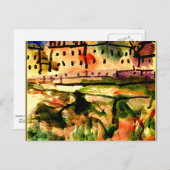 Klee - Häuser in der Nähe des Schotterplatzes Postkarte (Vorne/Hinten)