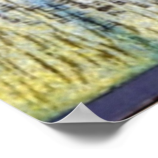 Klee - Heisser Abend im Hafen, abstrakte Kunst Poster (Ecke)