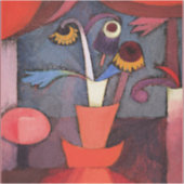 Klee - Herbstblume Aufkleber (Vorderseite)