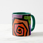 Klee - heroische Rose, abstrakte Kunstwerke Tasse (VorderseiteRechts)