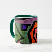 Klee - heroische Rose, abstrakte Kunstwerke Tasse (Vorderseite Links)