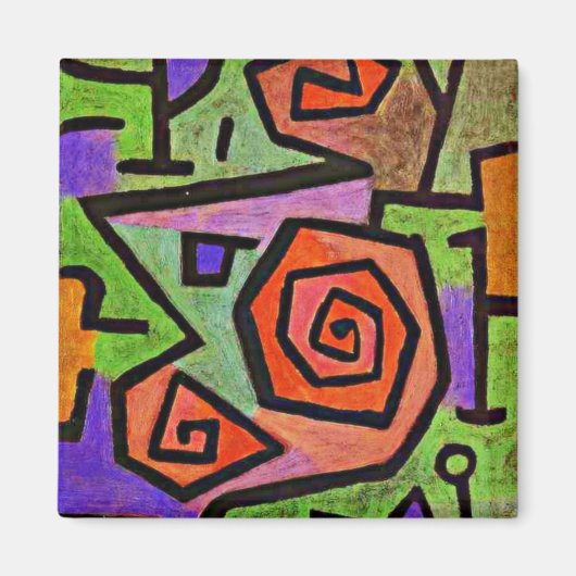 Klee - heroische Rose, Magnet (Vorne)