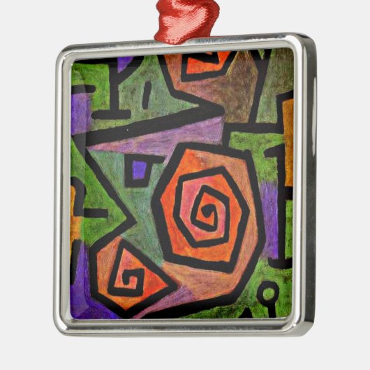 Klee - heroische Rose Ornament Aus Metall (Links)