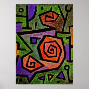 Klee - heroische Rose Poster