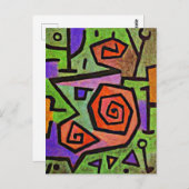 Klee - heroische Rose, Postkarte (Vorne/Hinten)