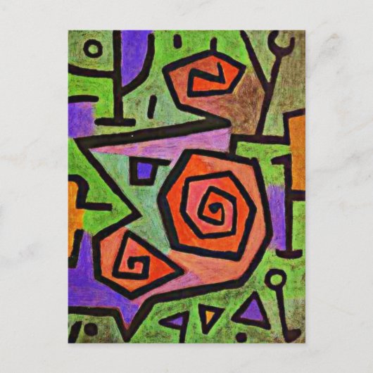 Klee - heroische Rose, Postkarte (Vorderseite)