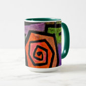 Klee - heroische Rose Tasse (VorderseiteRechts)