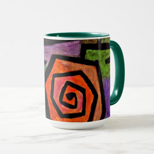 Klee - heroische Rose Tasse (VorderseiteRechts)