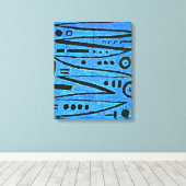 Klee - heroisches Fiddling-1938 Leinwanddruck (Insitu (Holzboden))